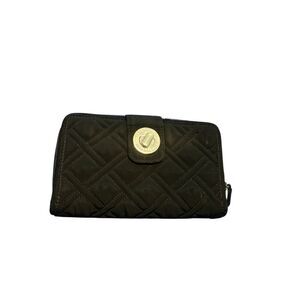 Vera Bradley Lg Black Quilted Wallet